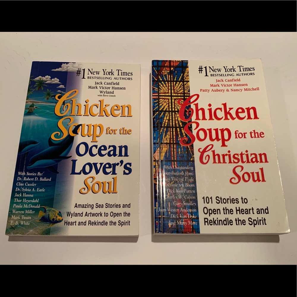 SET OF 2 CHICKEN SOUP FOR THE SOUL BOOKS.